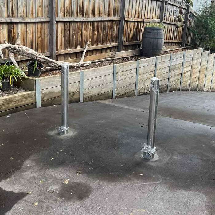 Bollard 90mm In-Ground Removable Keylock Stainless Steel 316