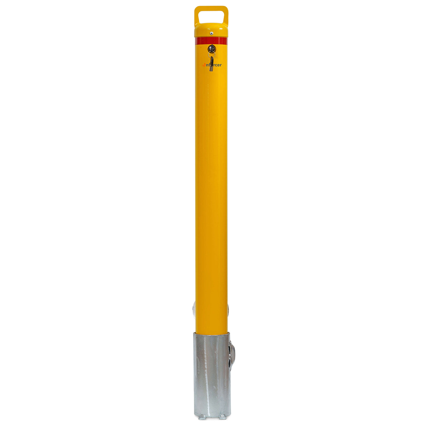 Bollard Removable KeyLock 90mm In Ground Yellow
