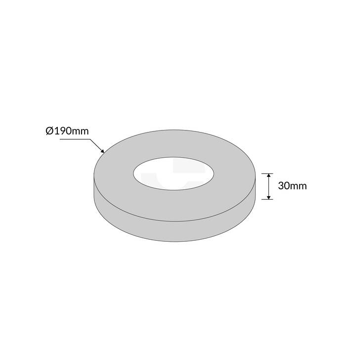 Bollard Base Cover For 90mm SS Bollards - Stainless Steel 304