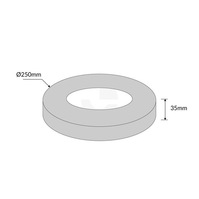 Bollard Base Cover For 140mm SS Bollards - Stainless Steel 304