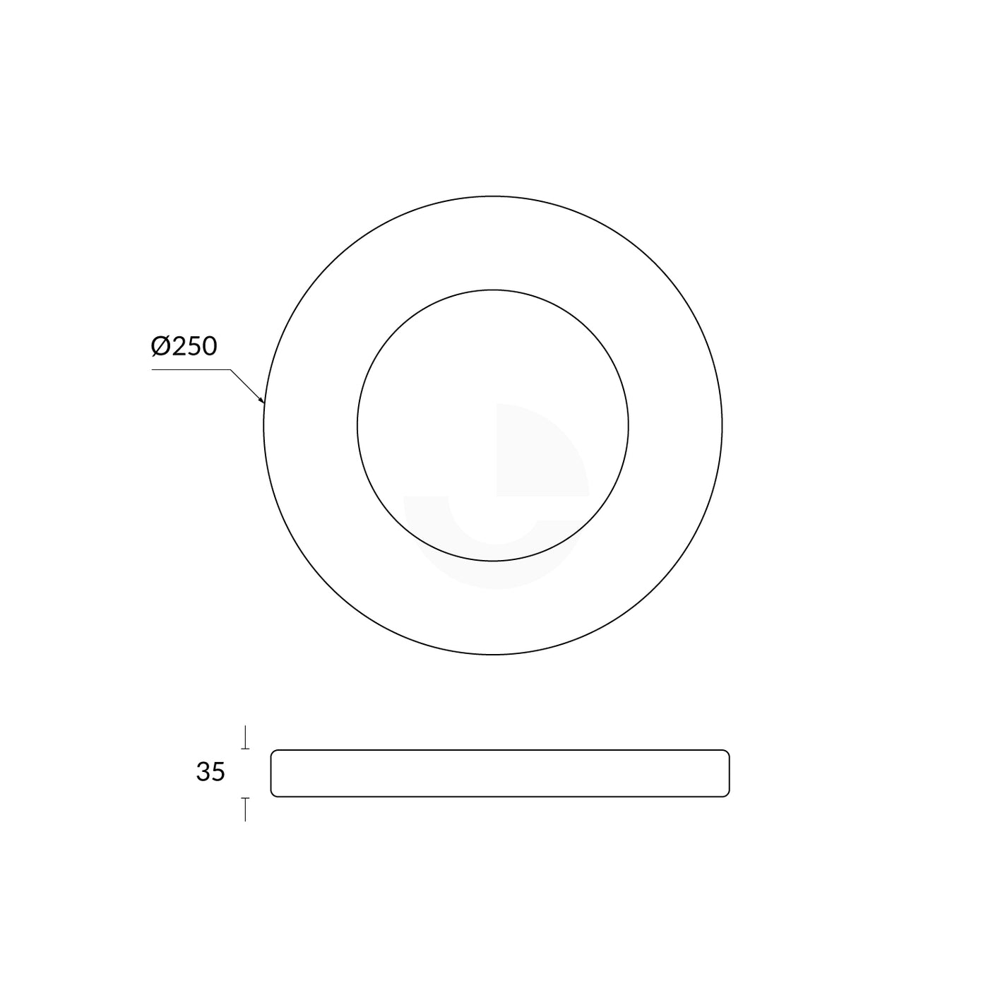 Bollard Base Cover For 140mm SS Bollards - Stainless Steel 304