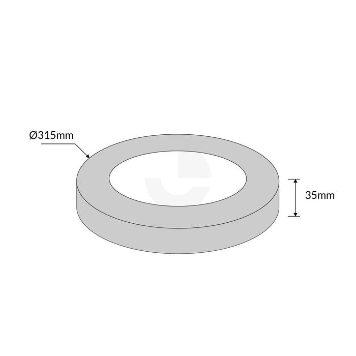 Bollard Base Cover For 140  &  165  Bollards - Stainless Steel 304
