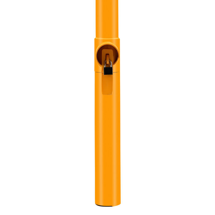 Bollard Heavy-Duty 114mm Removable In-Ground Single Lock Shared Zone Yellow