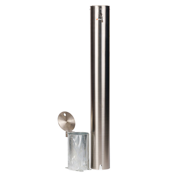 Bollard Premium Removable KeyLock 140mm In Ground - Stainless Steel 304