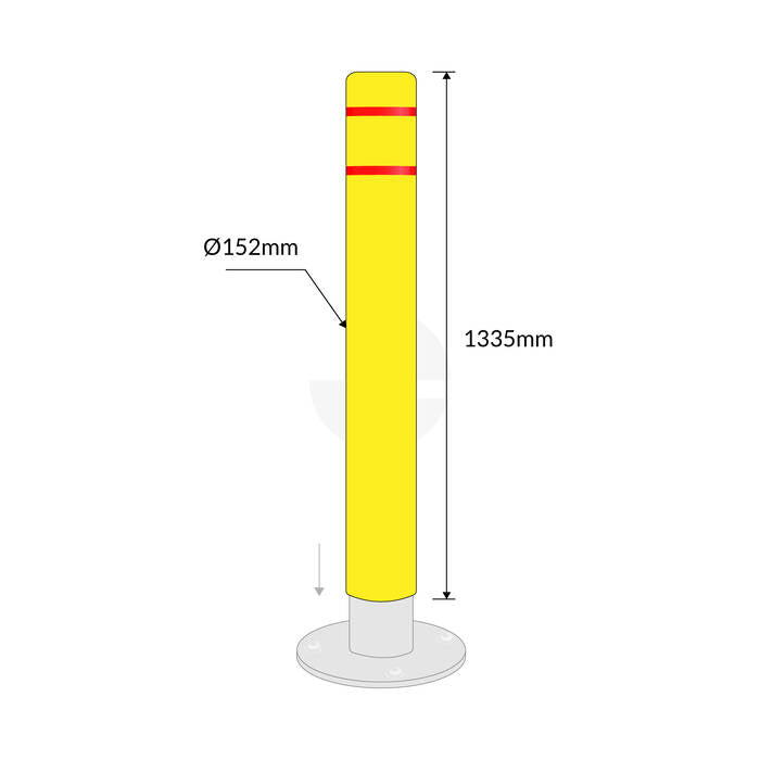 Bollard Protection Cover - Fits 140mm