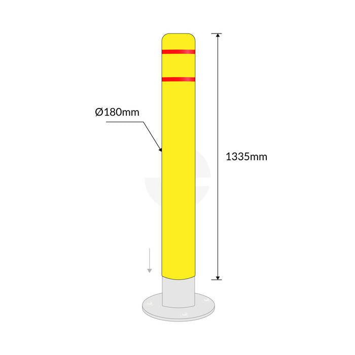 Bollard Protector Cover - Fits 165mm Bollard