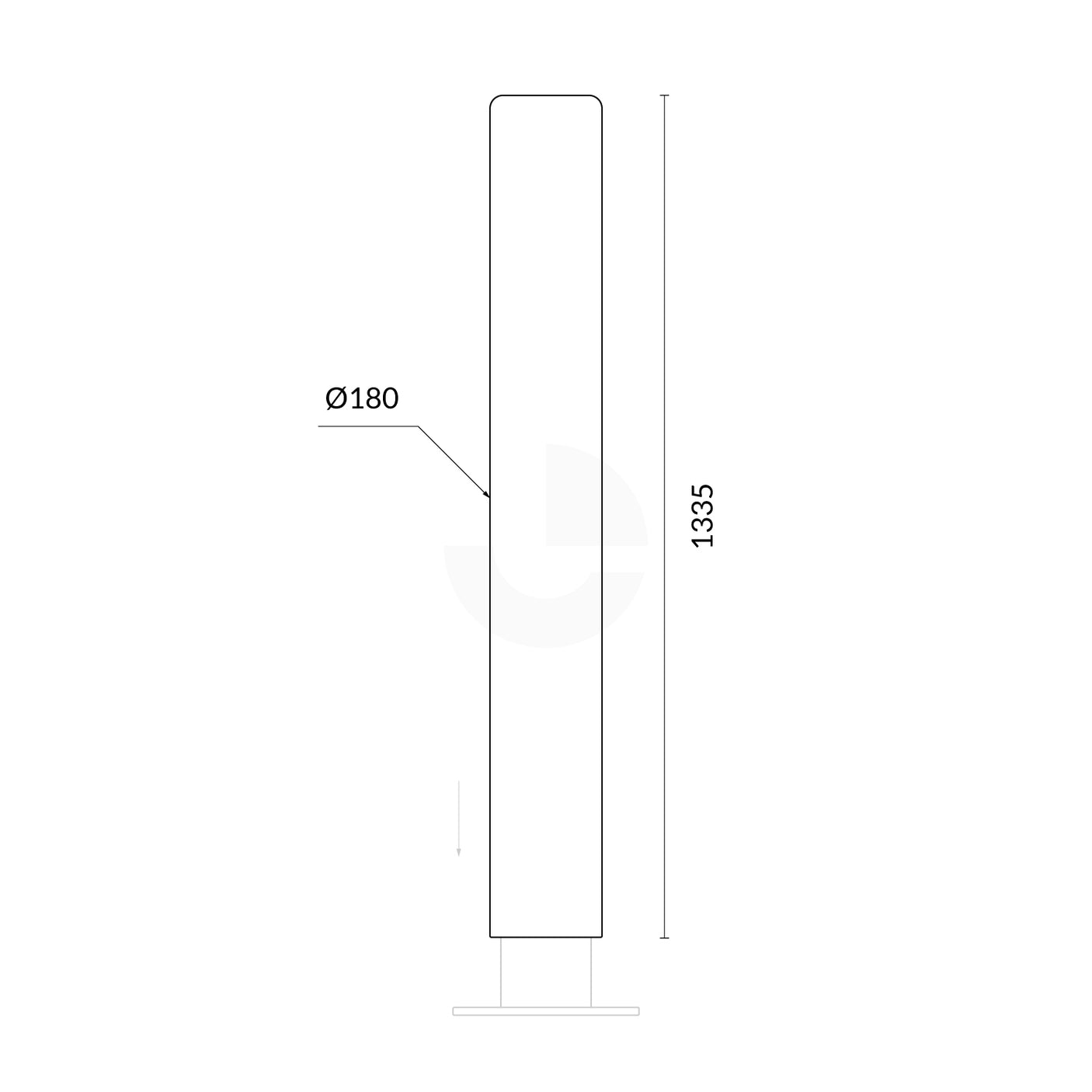 Bollard Protector Cover - Fits 165mm Bollard
