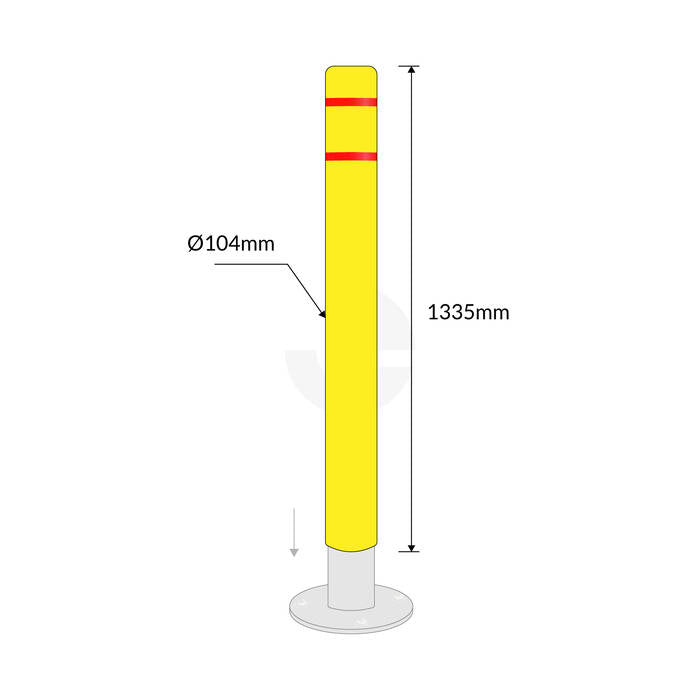 Bollard Protection Cover - Fits 90mm