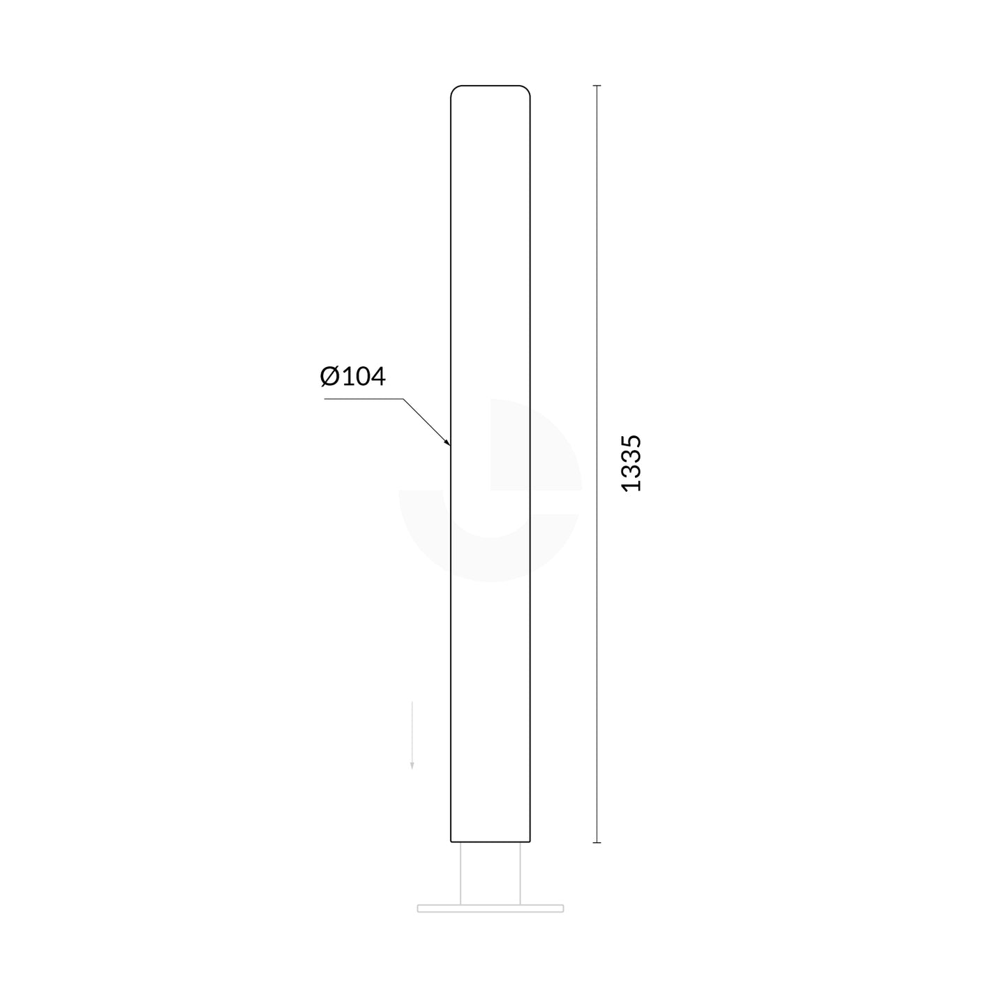 Bollard Protection Cover - Fits 90mm