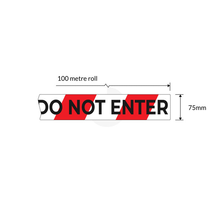Danger Do Not Enter Barrier Tape 100m x 75mm