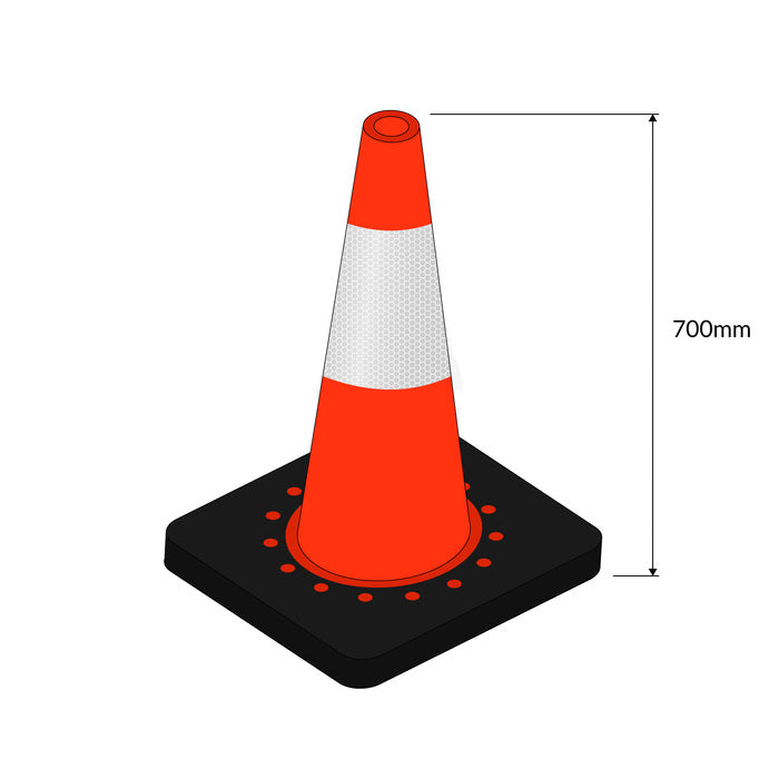 Reflective Traffic Cone 700mm