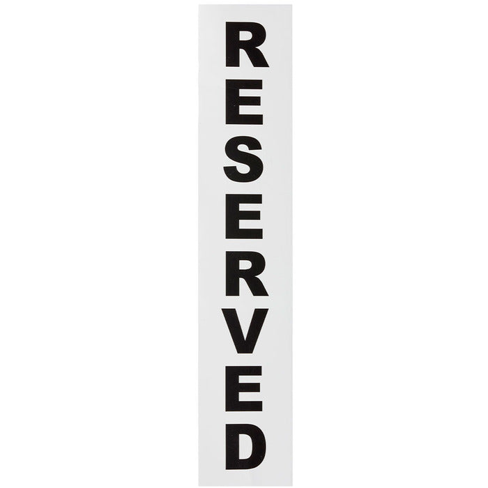 ''Reserved'' Sticker - For Rectangle Parking Bollard