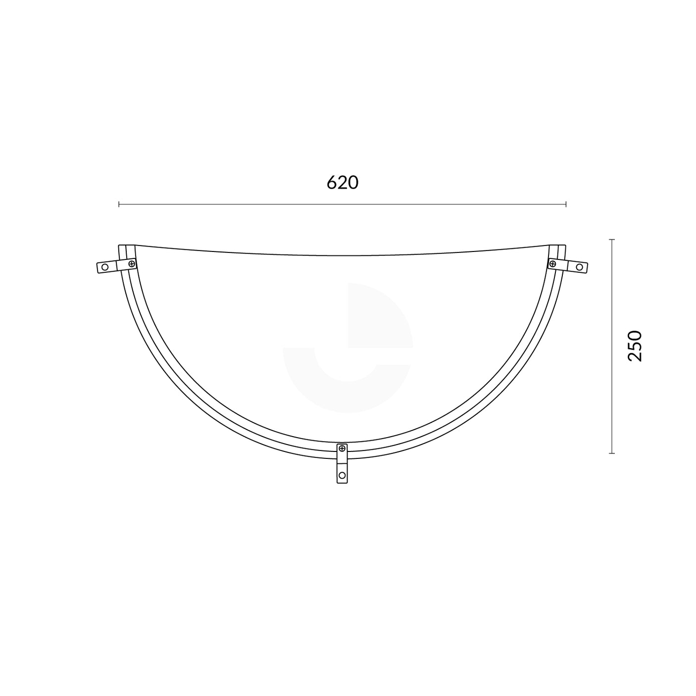 Half Dome Mirror-600mm