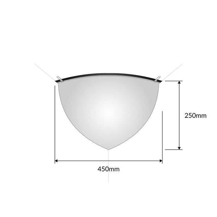Quarter Dome Mirror -600mm