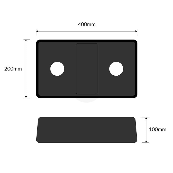 Docking Bumper Pad - Black Rubber