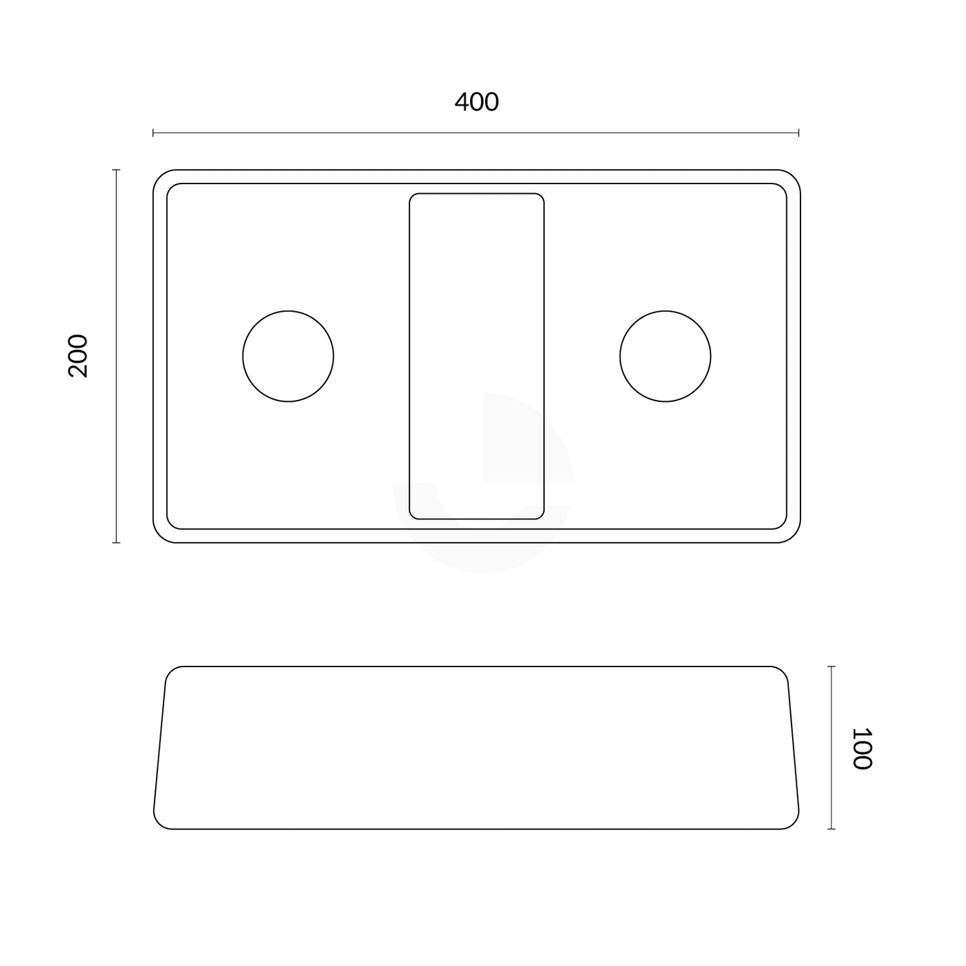 Docking Bumper Pad - Black Rubber