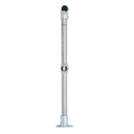 End Stanchion w/ Base Fixing Plate - 30-45deg - Gal/Yellow