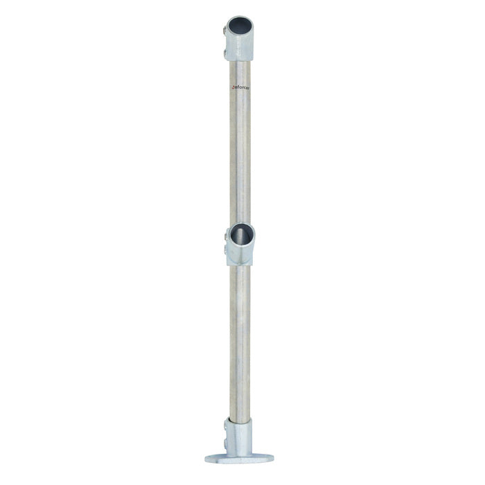End Stanchion w/ Base Fixing Plate - 11-30deg - Gal/Yellow