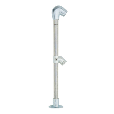 End Stanchion (Fall) w/ Straight Angle Base Fixing Plate 45deg fittings - Gal/Yellow