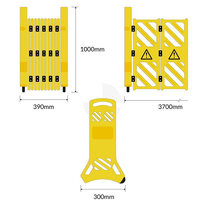 Expandable Portable Mobile Safety Barrier
