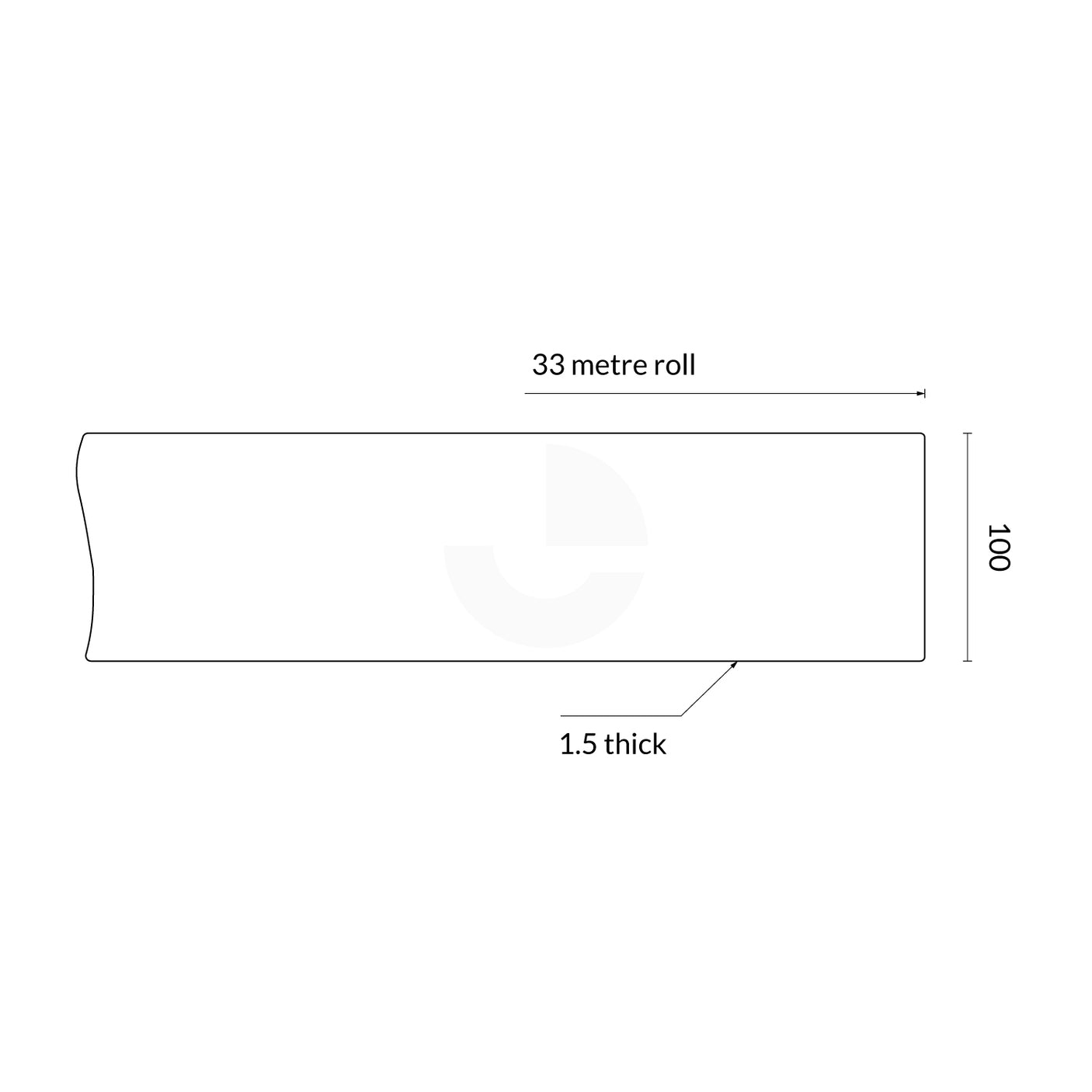 Line Marking Tape 100mm Wide