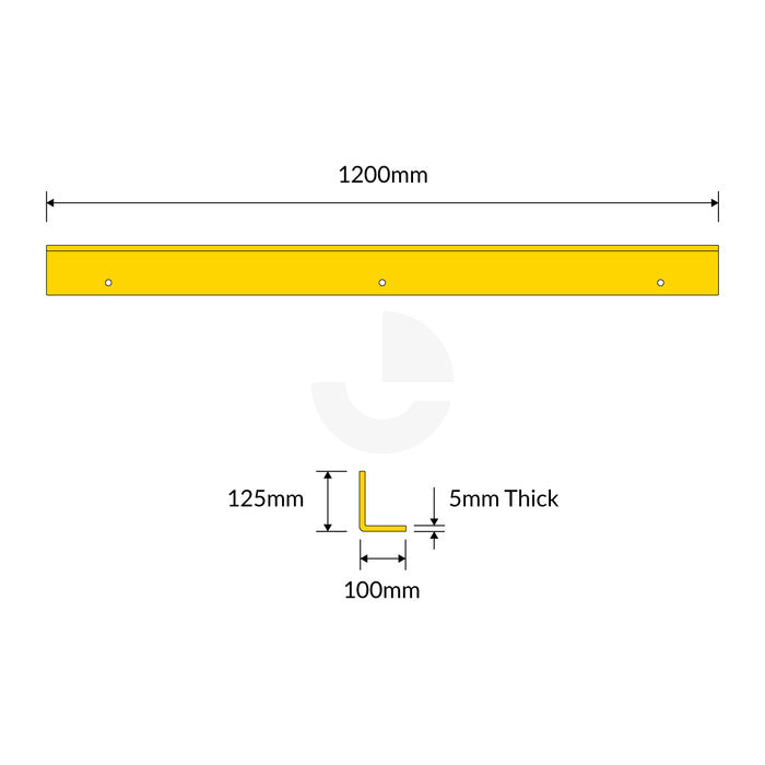 Enforcer Floor Guide Rail -1200 long