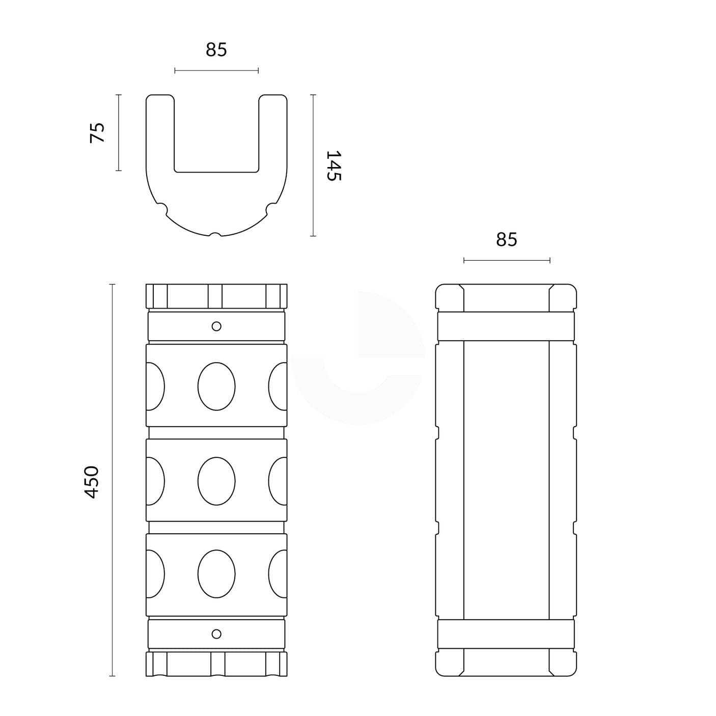 Racking Guard Protector - Fits 80mm