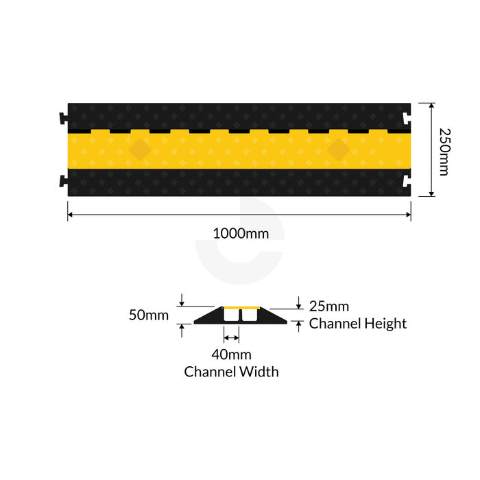 Speed Hump Cable Protector 2 Channel