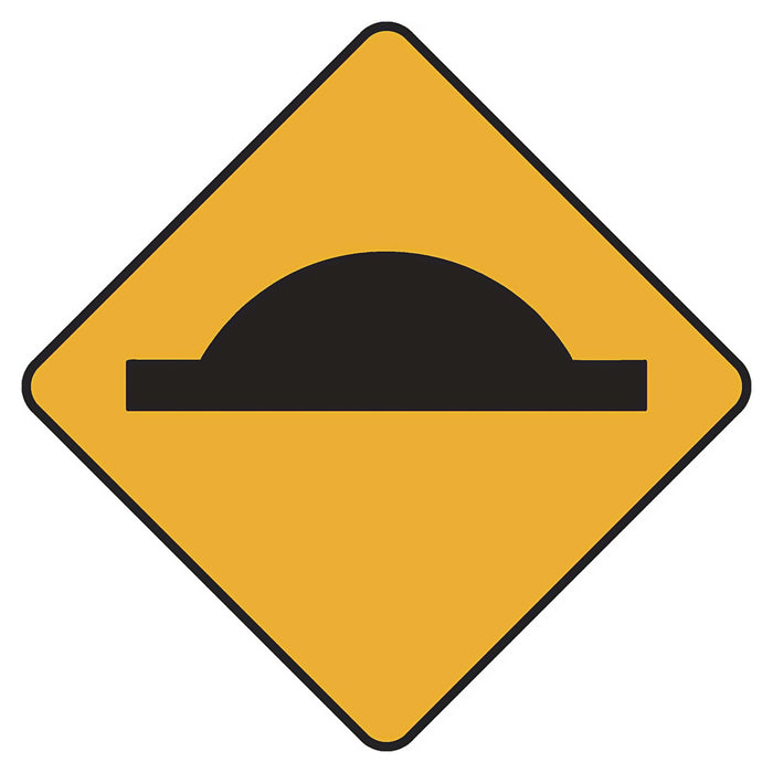 W5-10A - Speed Hump Warning Sign