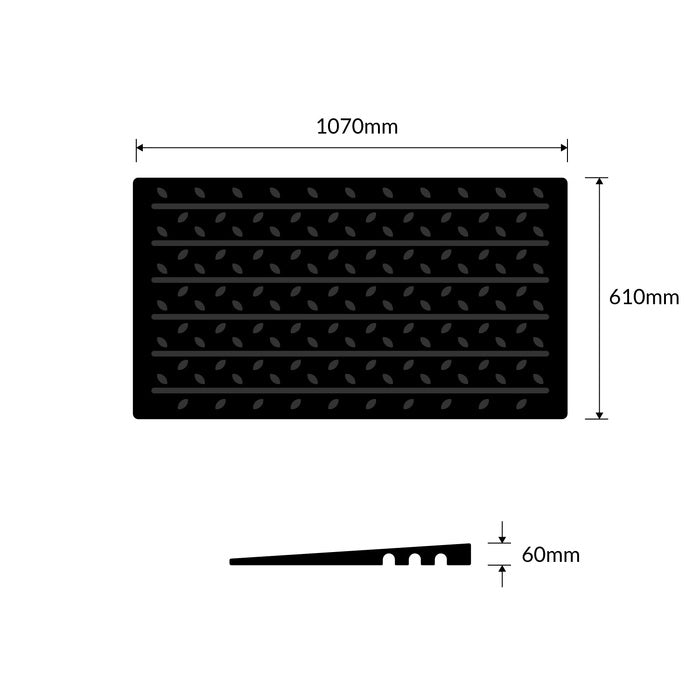 Threshold Door Access Ramp - 1070 x 60mm High