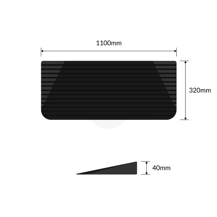Threshold Door Access Ramp - 1100 x 40mm High