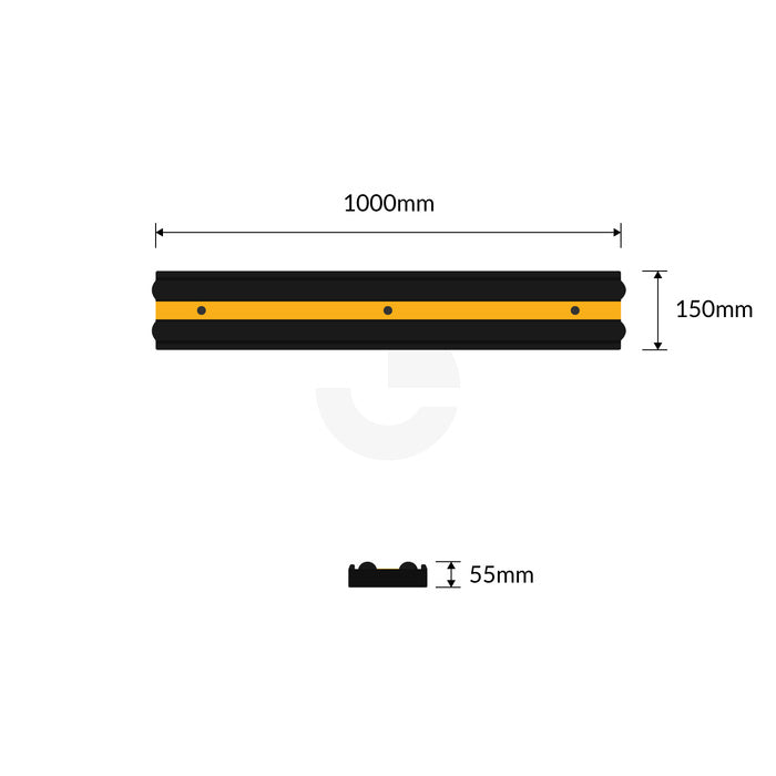 Wall Bumper Rubber - 1000mm