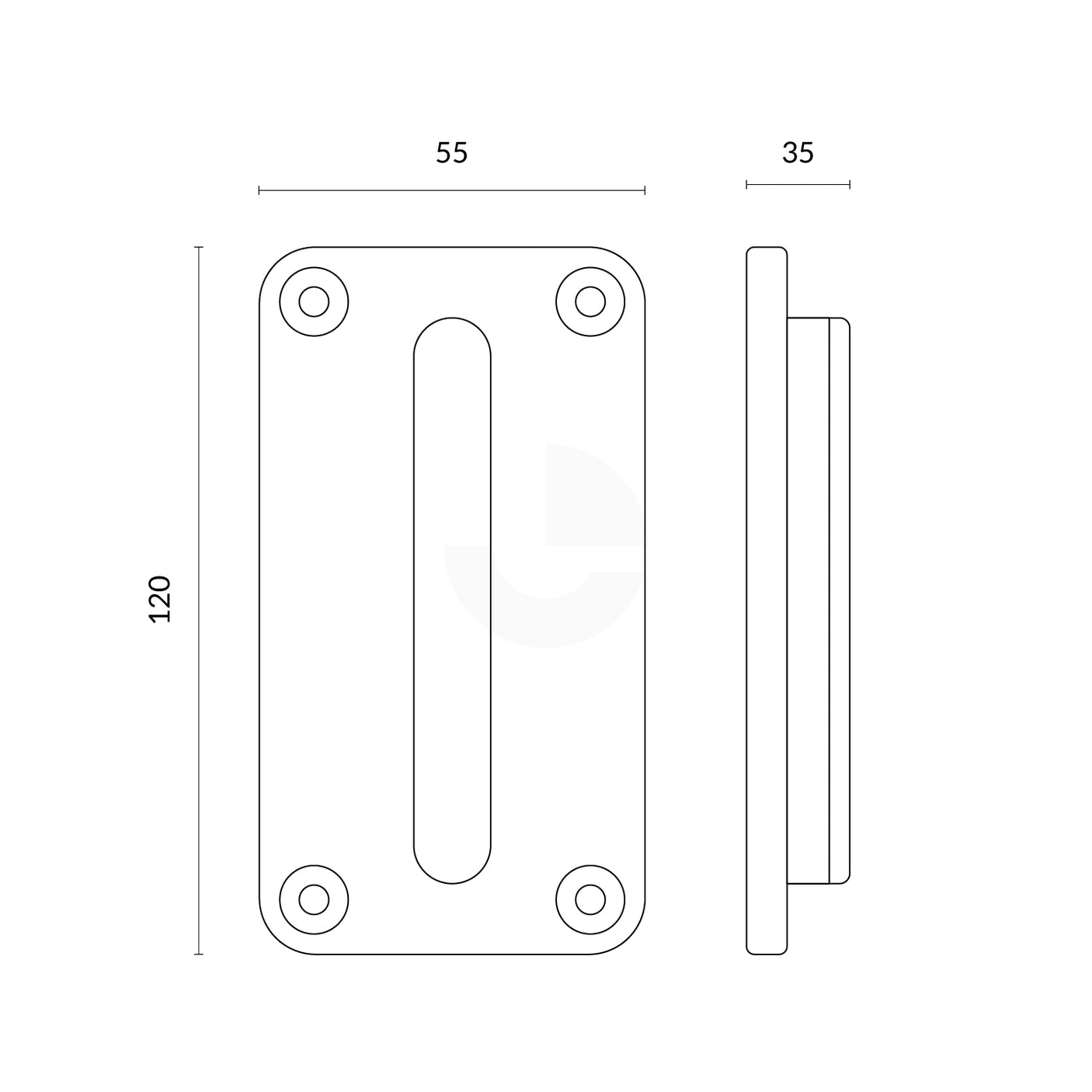 Wall Clip Receiver For Cone Top Retractable Barrier