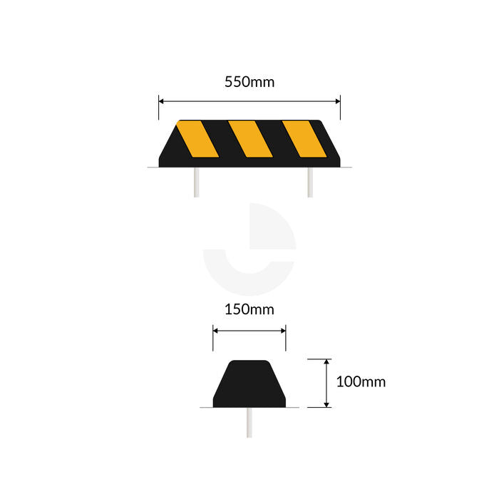 The Enforcer Wheel Stop - Small 550mm