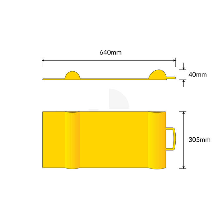 Parking Mat Stop - Yellow