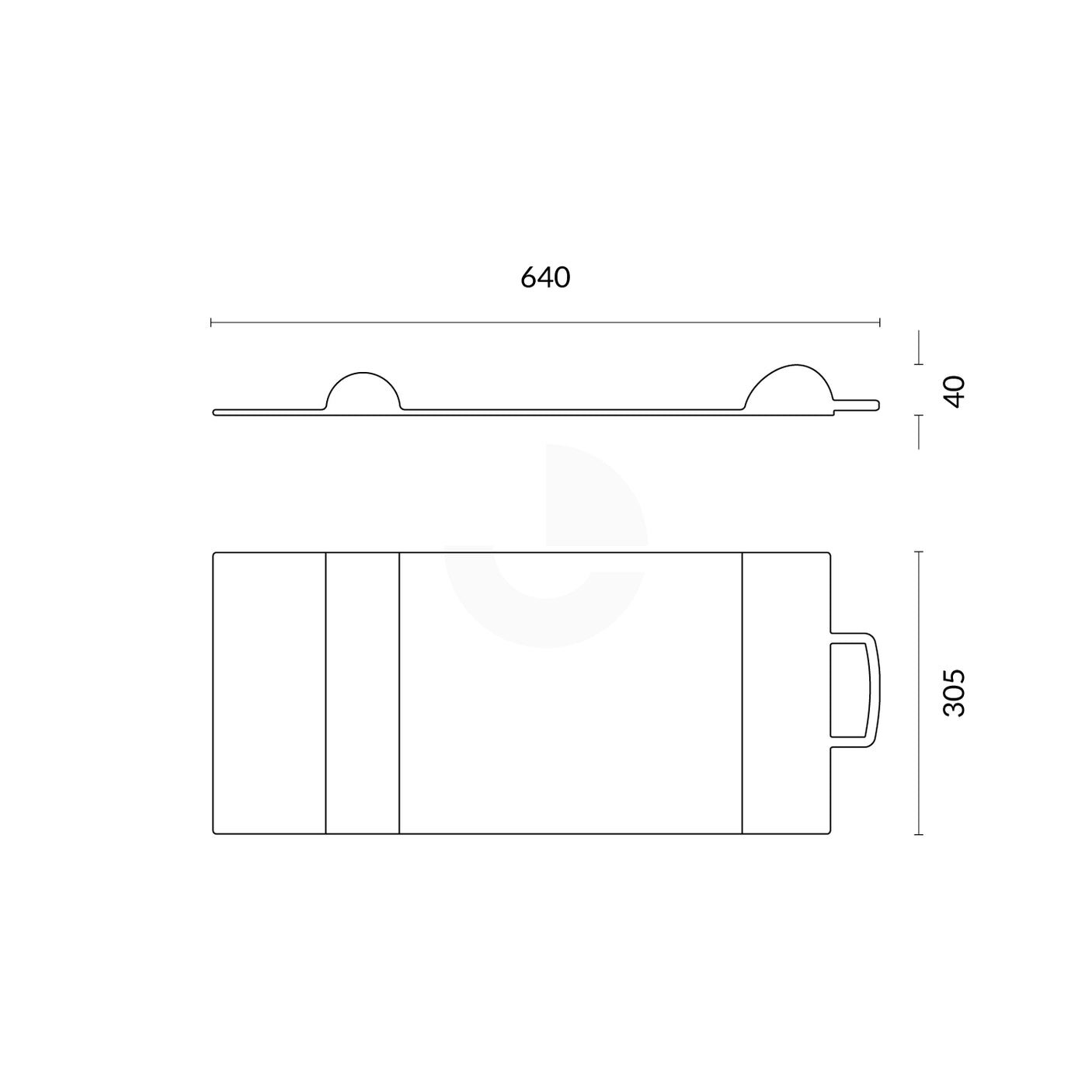 Parking Mat Stop - Yellow