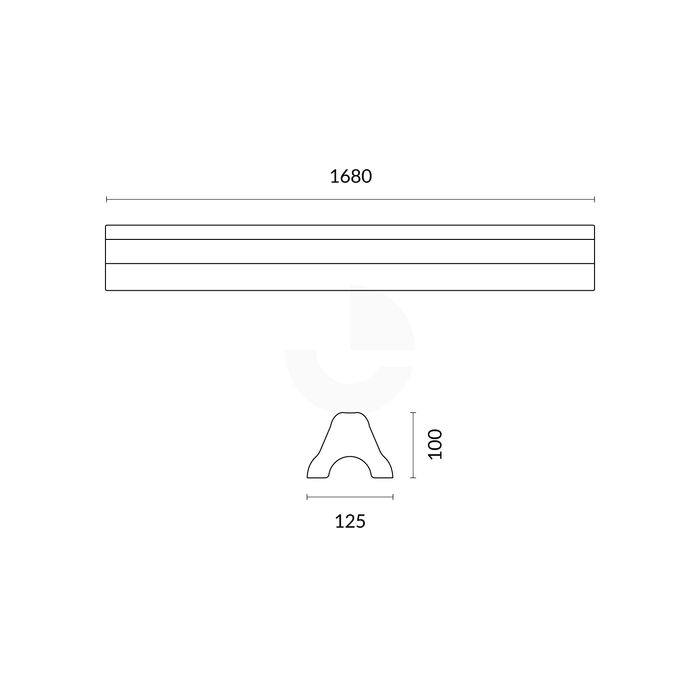 Wheel Stops Recycled Polymer - Yellow