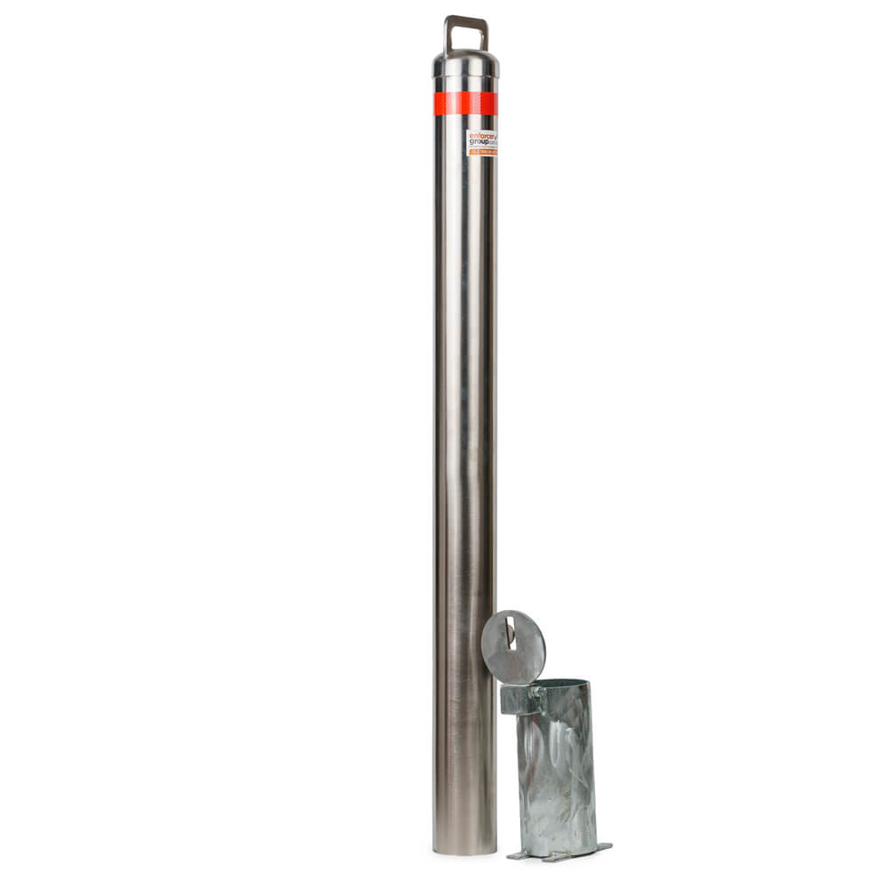 Removable 90mm In Ground Stainless Steel 316 Bollard