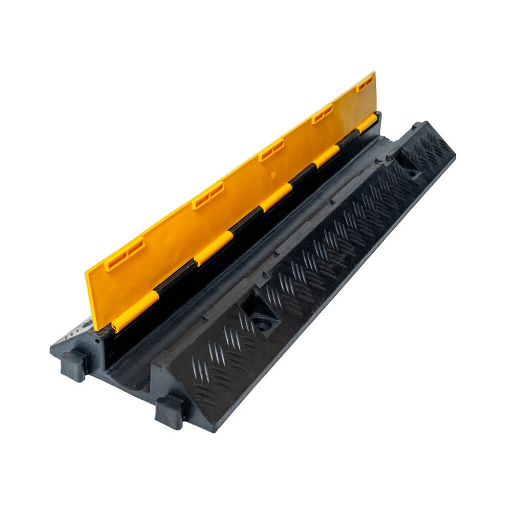 Cable protectors are specialised rubber or plastic channels designed to shield electrical leads or pipes