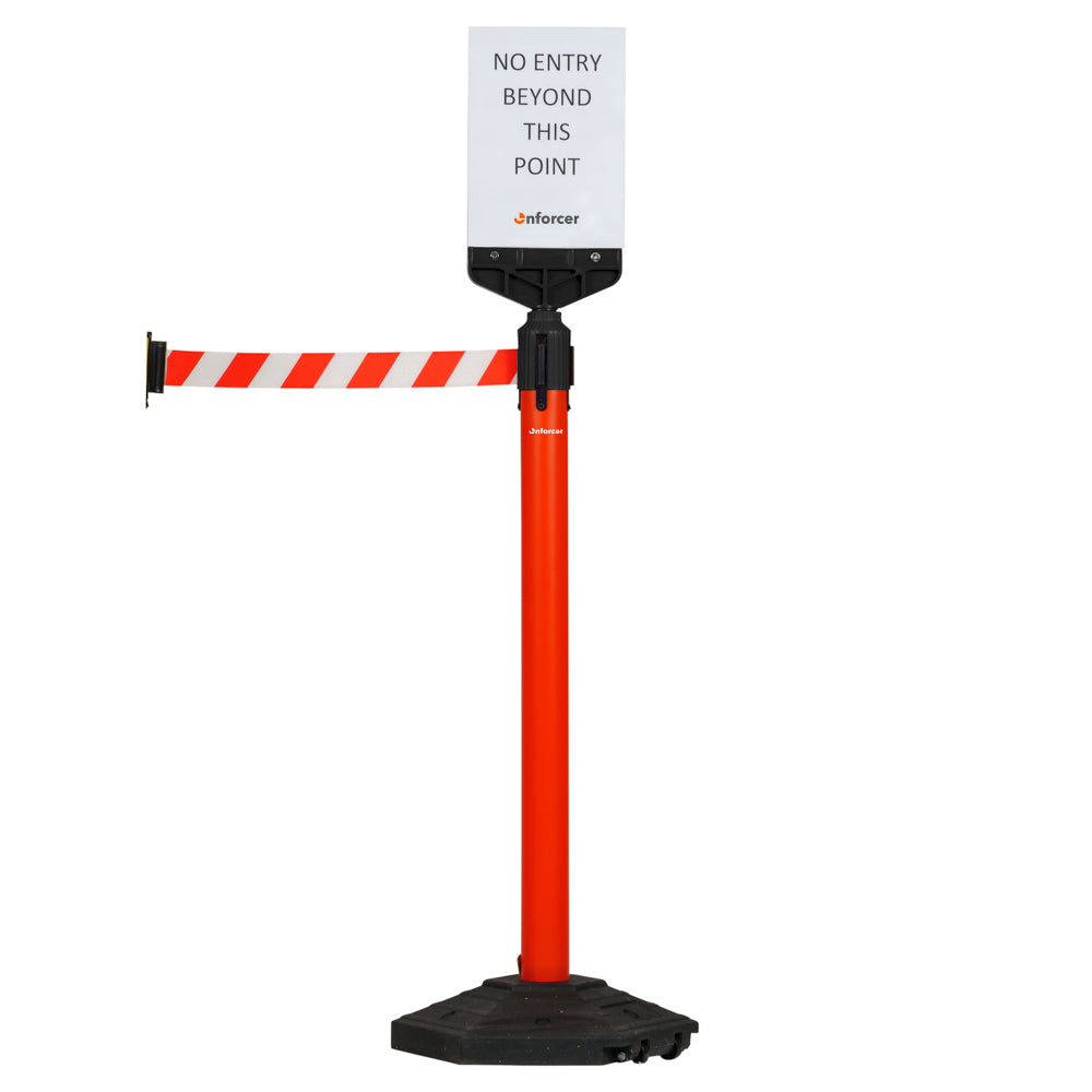 A4 Plastic Sign Frame Portrait - Black (Fits Retractable Belt Barrier)