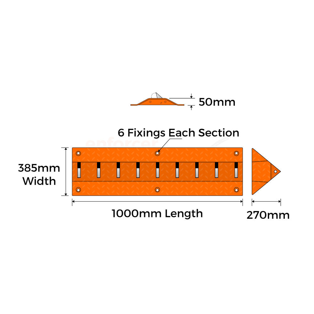 One Way Access Road Spikes