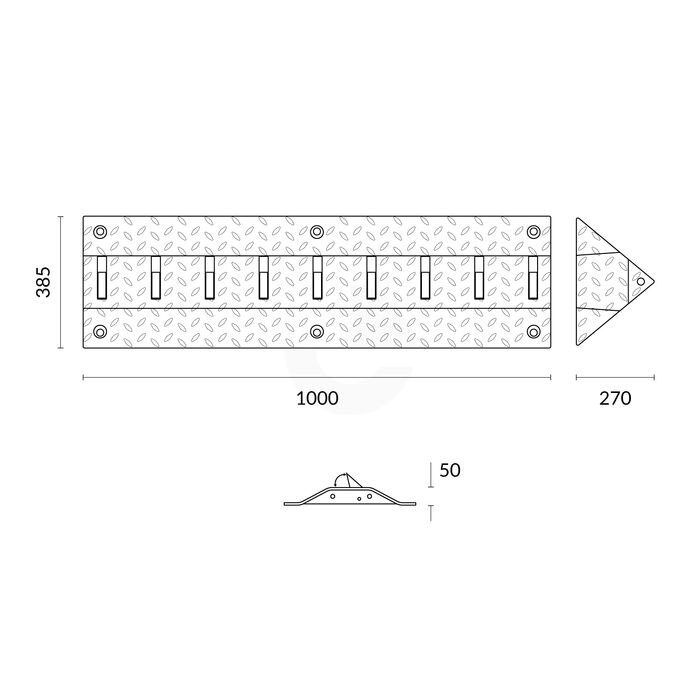 One Way Access Road Spikes