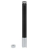 Bollard Premium Removable KeyLock 140mm In Ground - Black
