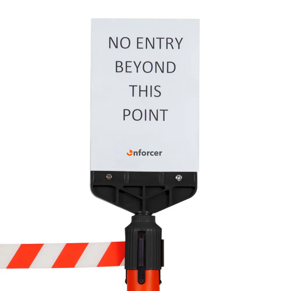 A4 Plastic Sign Frame Portrait - Black (Fits Retractable Belt Barrier)