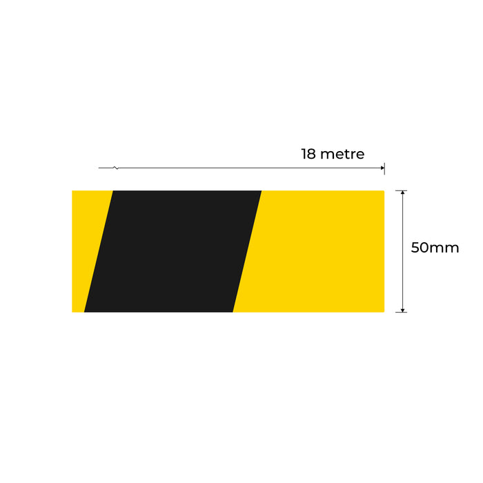 Anti Slip Tape Black and Yellow (18 Metre)