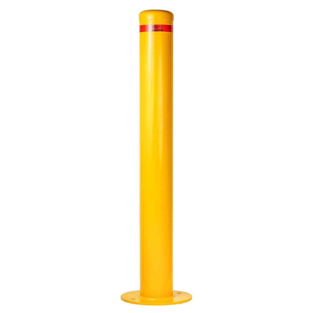 Bollard Disabled Parking 140mm Surface Mounted Yellow