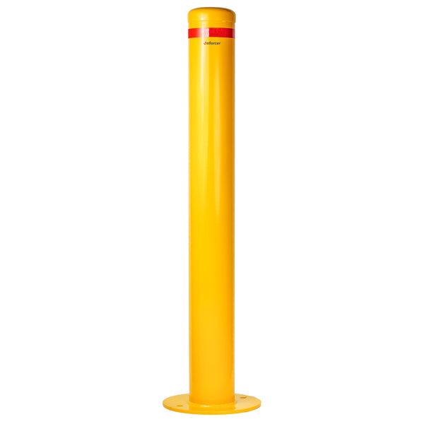 Bollard Disabled Parking 140mm Surface Mounted Yellow