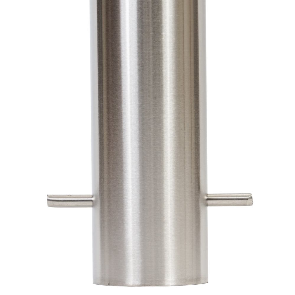 Bollard 140mm In Ground Bevelled Top - Stainless Steel 304