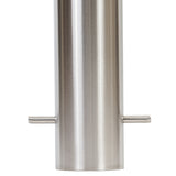 Bollard 140mm In Ground Bevelled Top - Stainless Steel 304