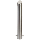 Bollard 140mm In Ground Bevelled Top - Stainless Steel 304